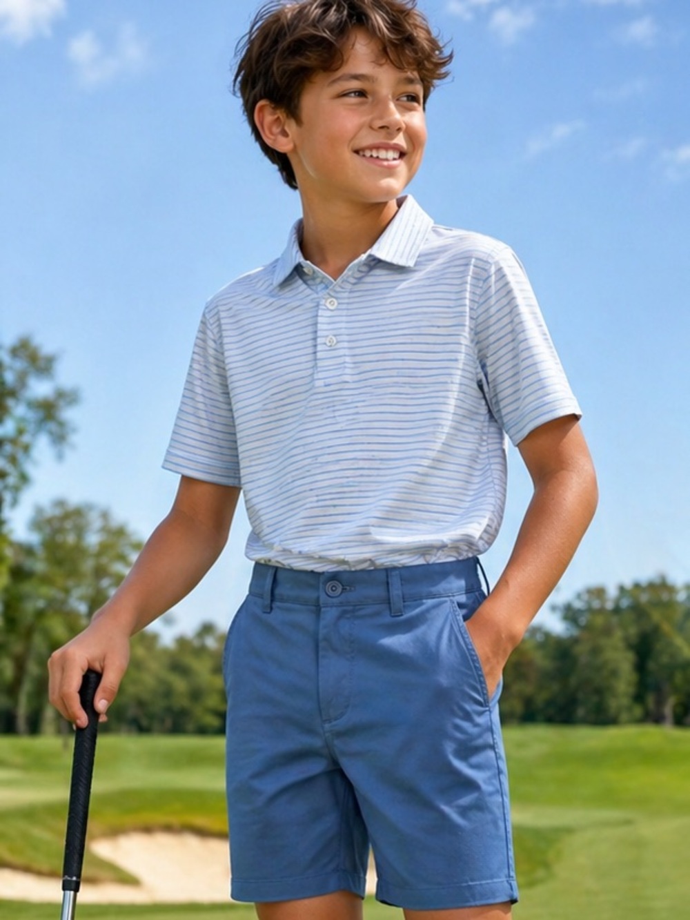 NWT Crewcuts Light Blue Boys' Chino Shorts